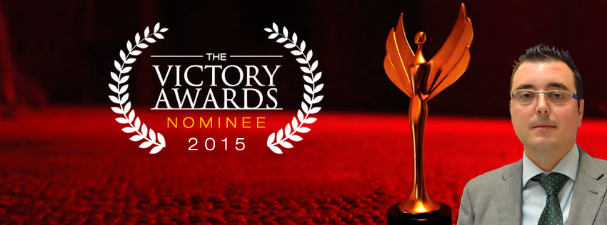 Banner de cabecera como nominado al Victory Awards 2015.