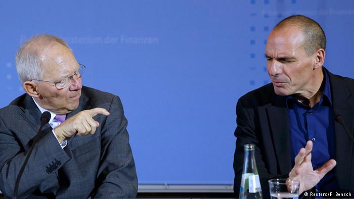 ministros de Economía de Grecia y Alemania