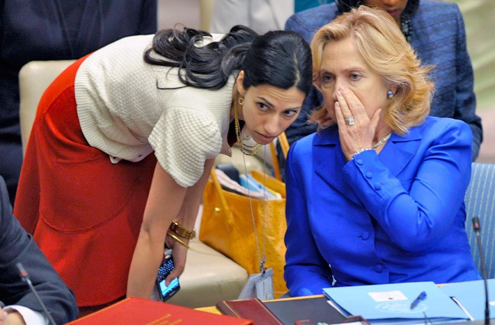 Hillary Clinton y Huma Abedin