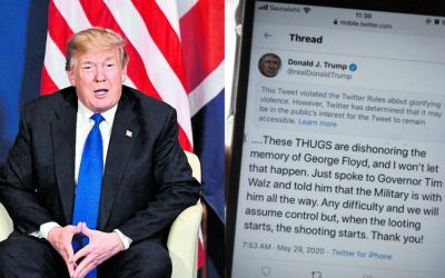 Los disturbios raciales y la estrategia de Trump en Twitter