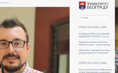 Entrevista en la web de Ciencias Políticas de Belgrado