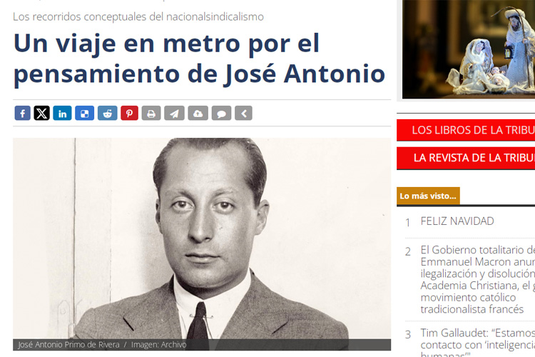 Un viaje en metro por el pensamiento de José Antonio